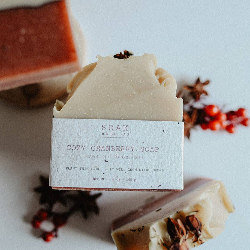 Cozy Cranberry Soap Bar - Made in Canada
