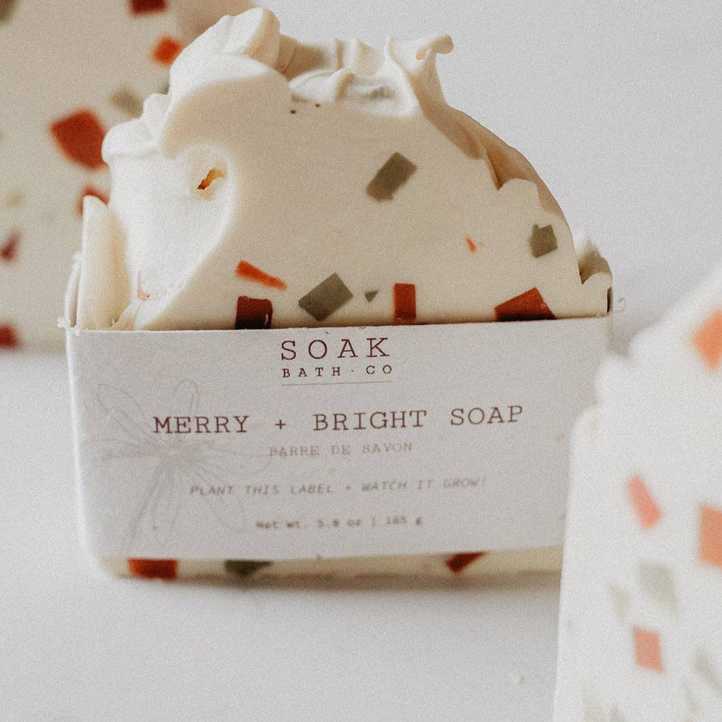 Merry and Bright Soap Bar: Holiday Collection - Canadian Handmade