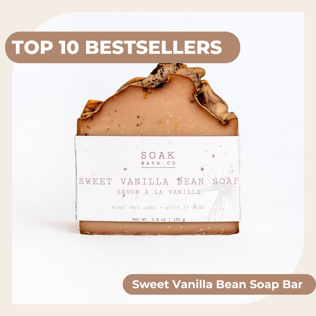 Sweet Vanilla Bean Soap Bar - Canadian Hanmade