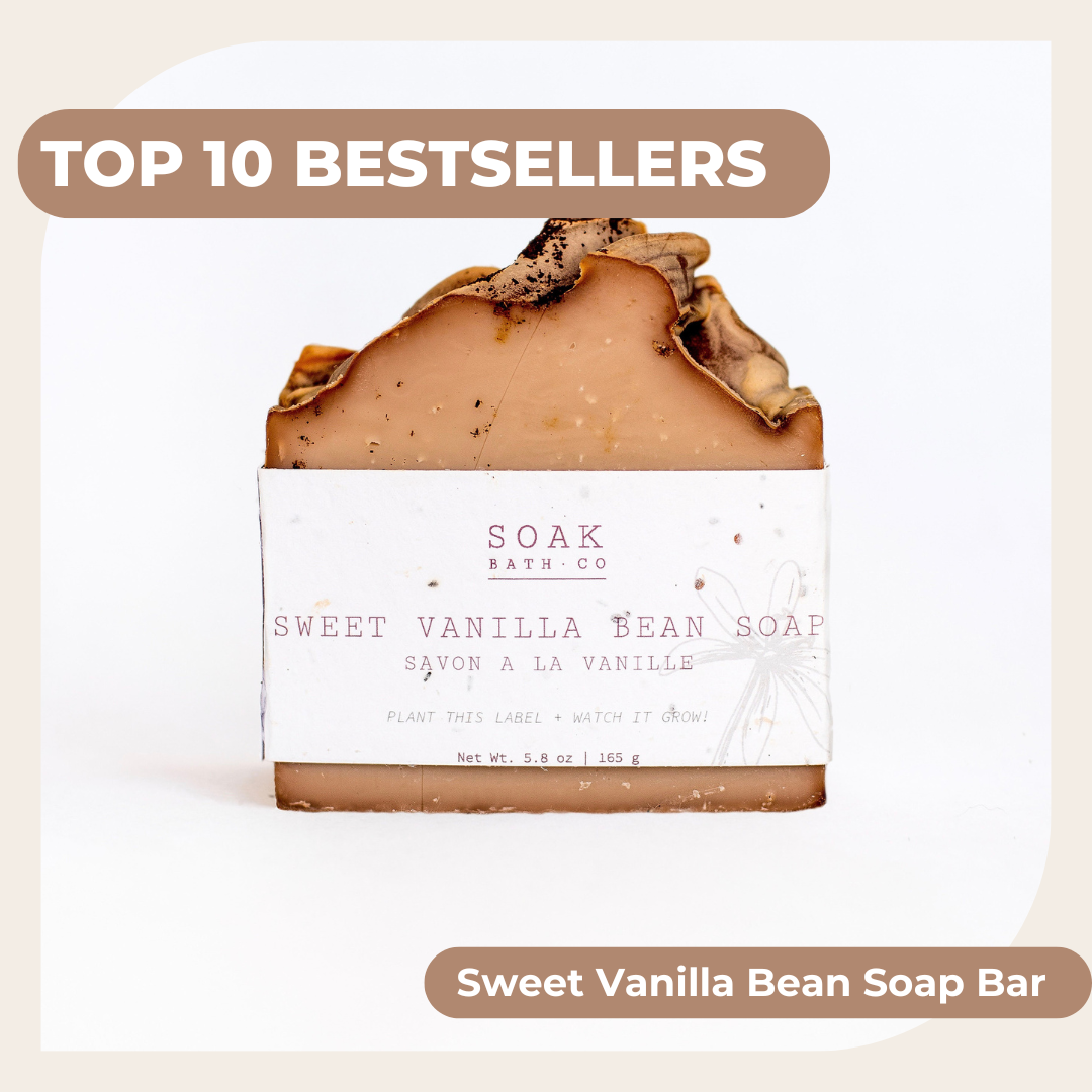 Sweet Vanilla Bean Soap Bar - Canadian Hanmade