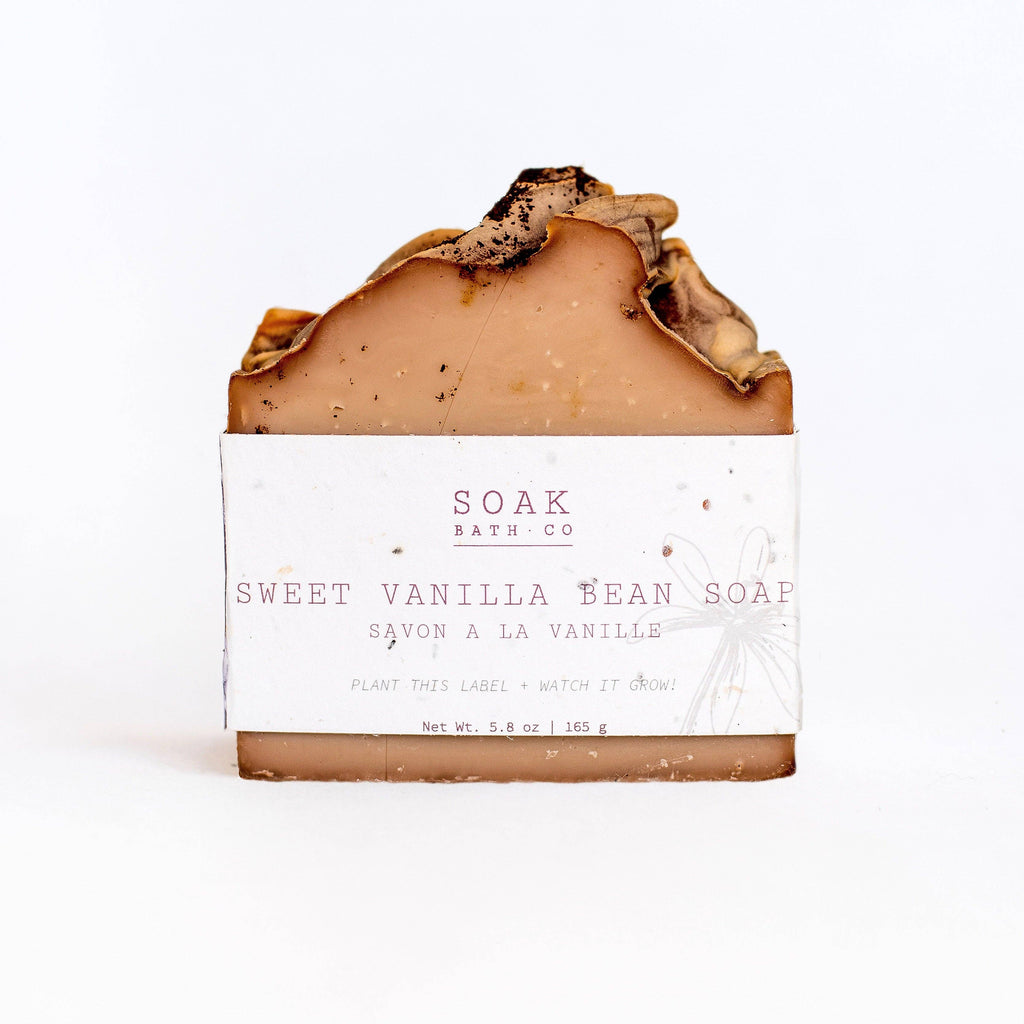 Sweet Vanilla Bean Soap Bar - Canadian Hanmade