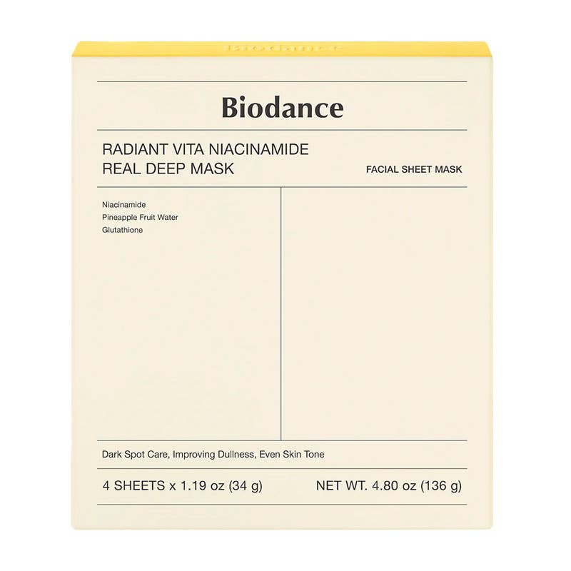 Biodance Radiant Vita Niacinamide Real Deep Mask 34g