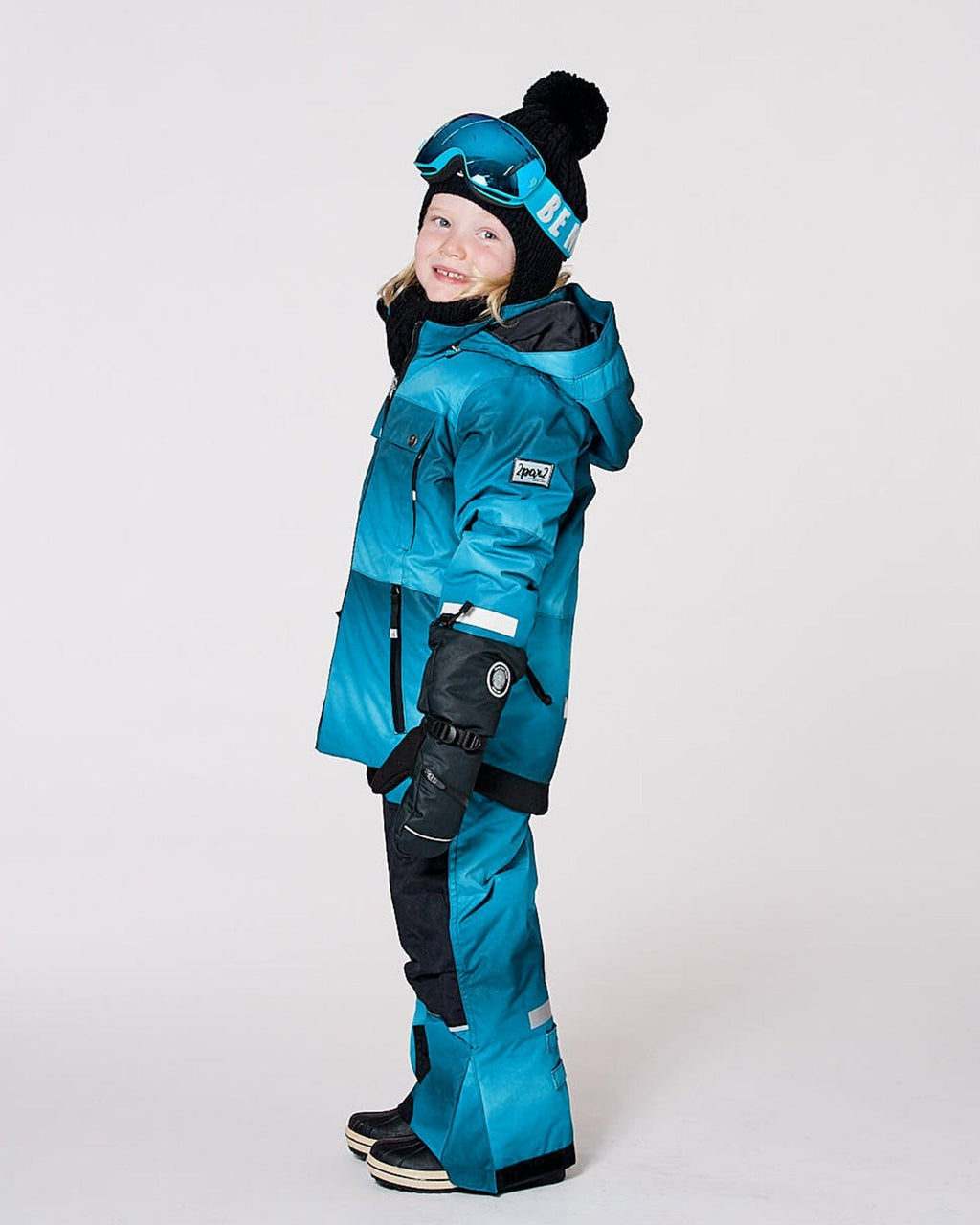 Two-Piece Teknik Snowsuit Teal Gradient