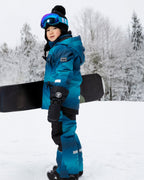 Two-Piece Teknik Snowsuit Teal Gradient