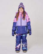 Two-Piece Teknik Snowsuit Purple Mountain Print