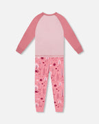 Organic Cotton Two-Piece Pajamas Pink Forest
