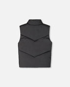 Quilted Mid-Season Sleeveless Vest Black
