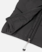 Quilted Mid-Season Sleeveless Vest Black