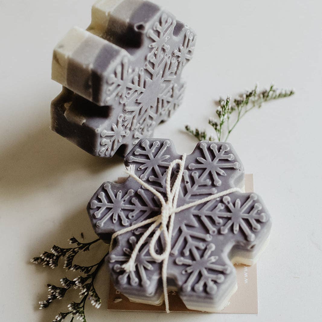 Snowflake Soap Bar: Holiday Collection - Made in Canada