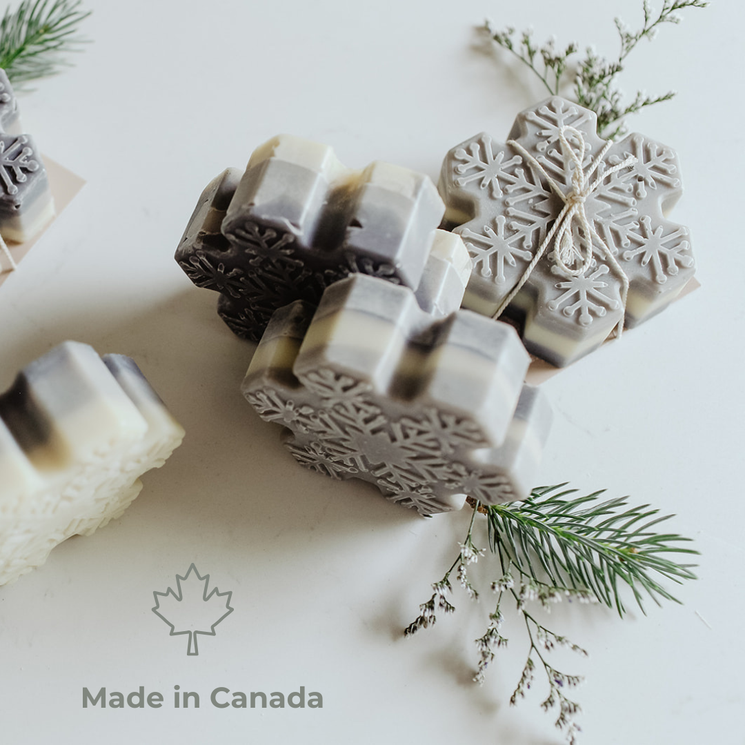 Snowflake Soap Bar: Holiday Collection - Made in Canada