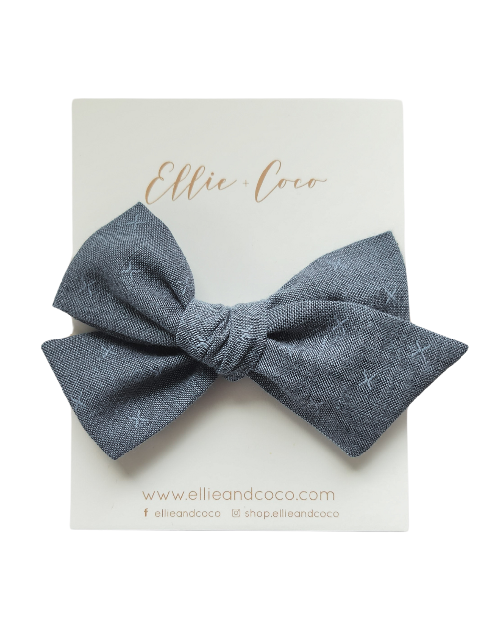 X's Oversize Bow | Blue Denim