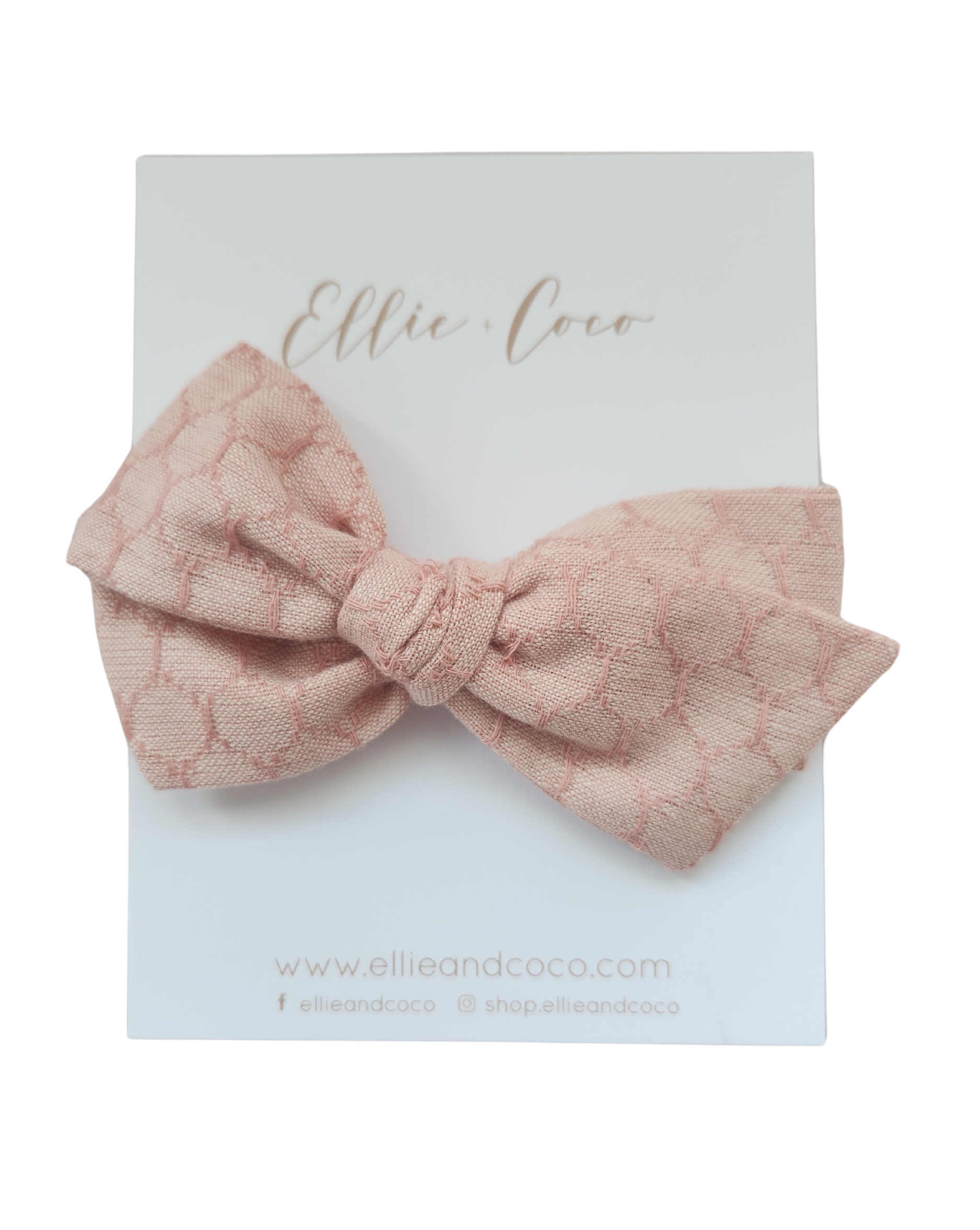 Pink Honeycomb Oversize Bow